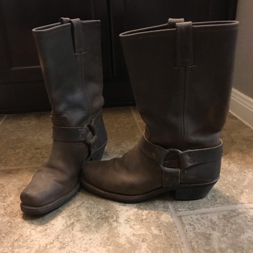Frye Harness 12R Brown Leather Boot